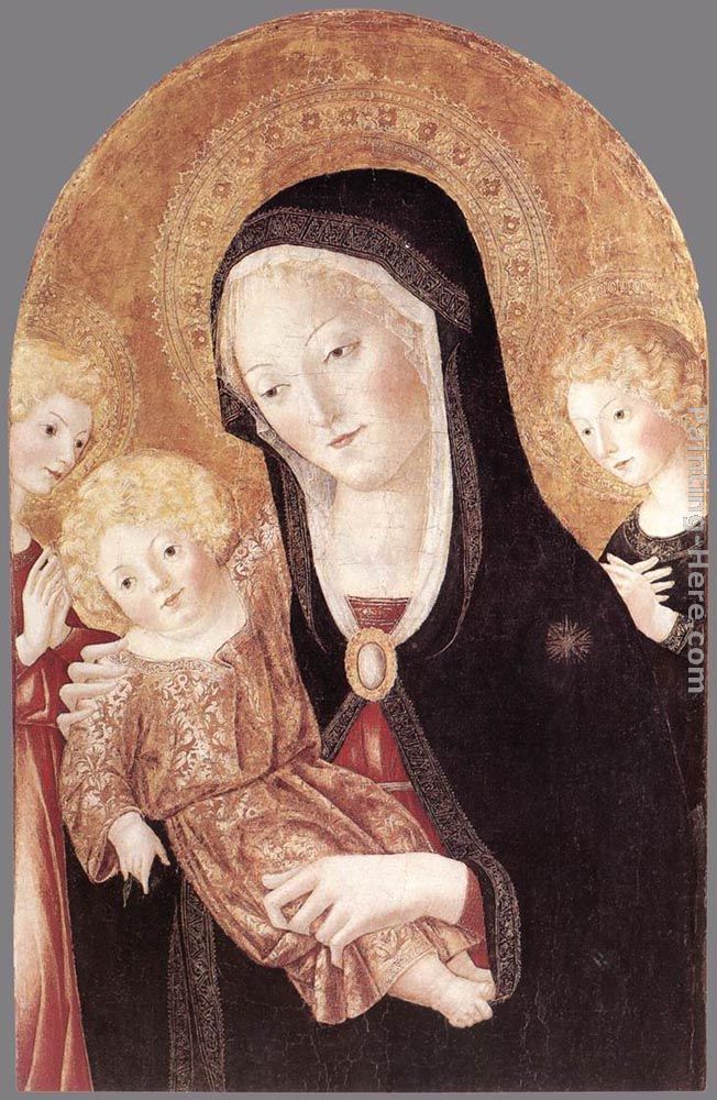 Francesco Di Giorgio Martini Madonna and Child with Two Angels
